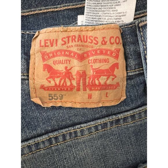 Levi's 550 Relaxed Fit Jeans Mens Blue Denim Pants - Picture 4 of 8